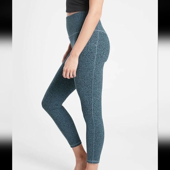 Athleta Salutation Stash Pocket II Textured 7/8 Tight Size XXS in Blue - Picture 3 of 9